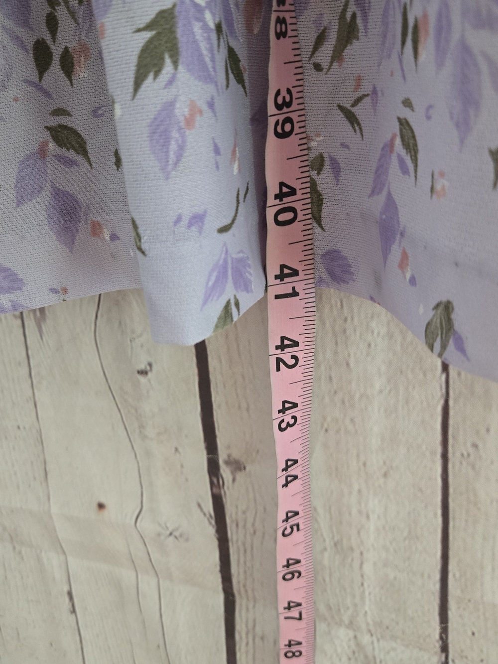 VTG 60s Laurel Ridge lavender floral babydoll dress lace trim sheer Coquette - Picture 8 of 8